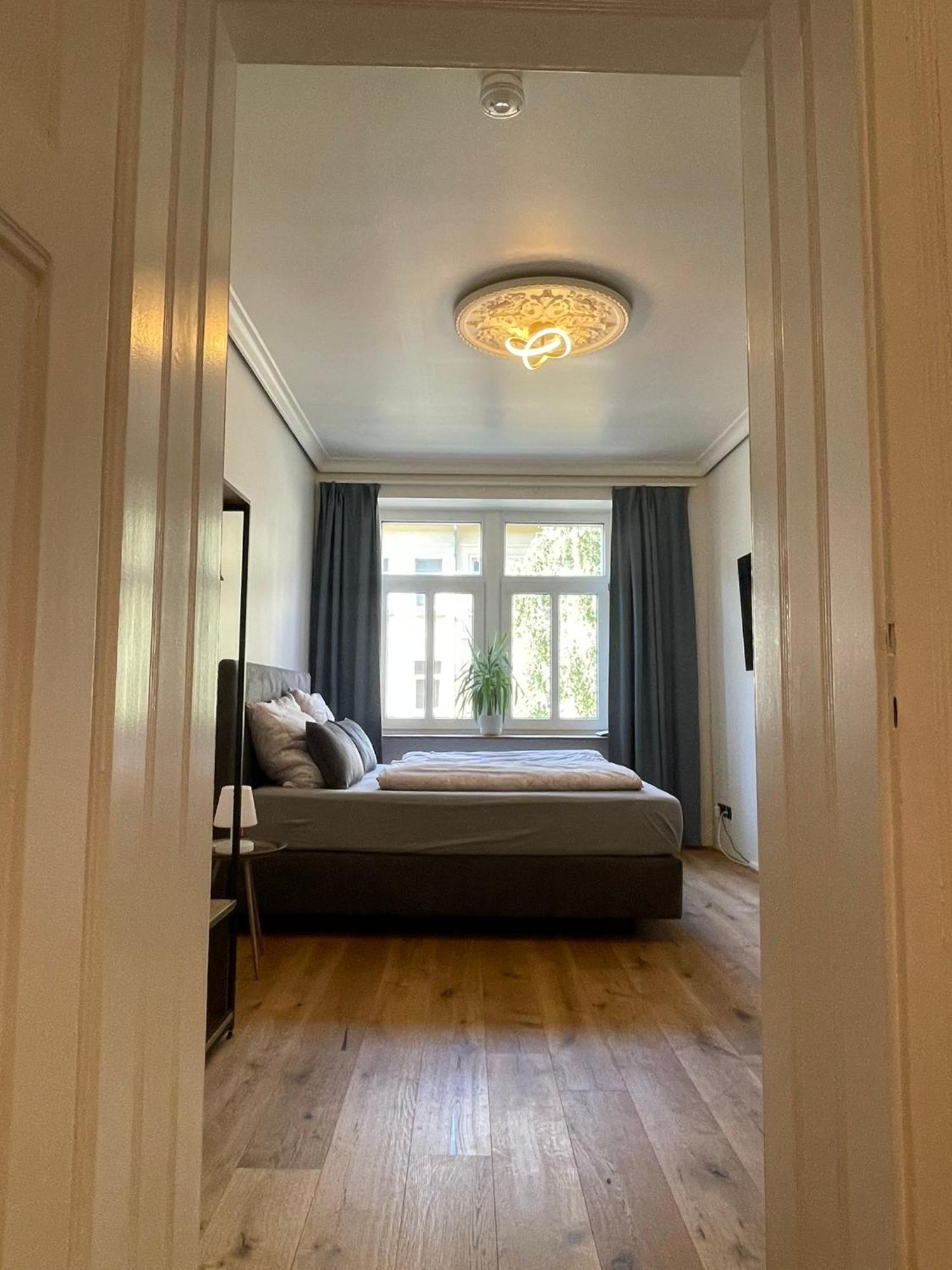 Soul-Apartment Balkon Privatparkplatz 2 Boxspringbetten 55Zoll Tv Wlan Лайпциг Екстериор снимка