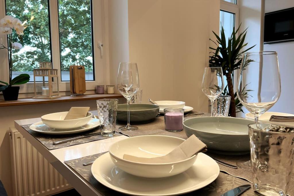 Soul-Apartment Balkon Privatparkplatz 2 Boxspringbetten 55Zoll Tv Wlan Лайпциг Екстериор снимка