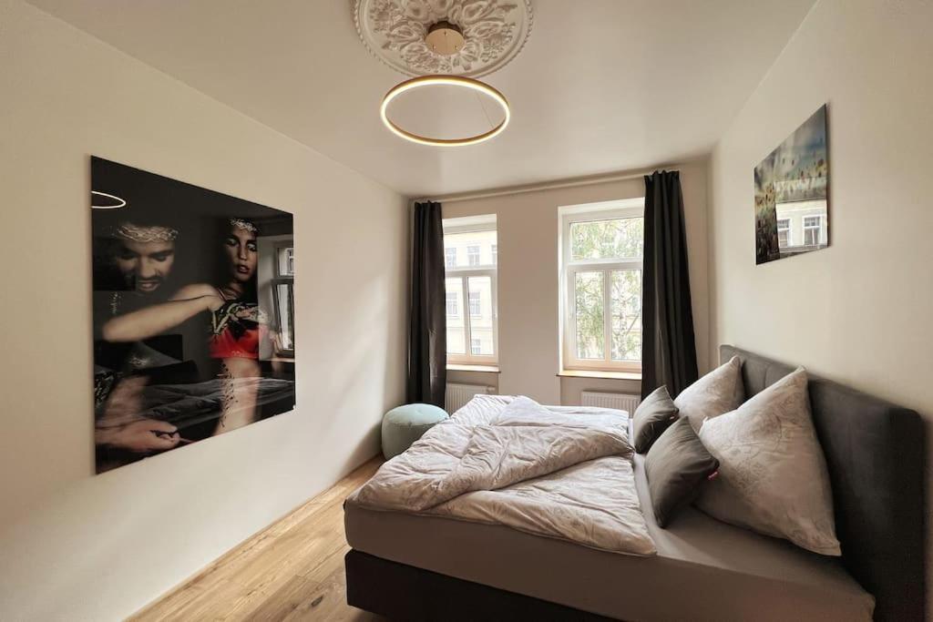 Soul-Apartment Balkon Privatparkplatz 2 Boxspringbetten 55Zoll Tv Wlan Лайпциг Екстериор снимка