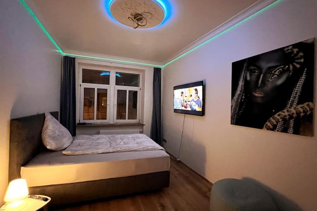 Soul-Apartment Balkon Privatparkplatz 2 Boxspringbetten 55Zoll Tv Wlan Лайпциг Екстериор снимка